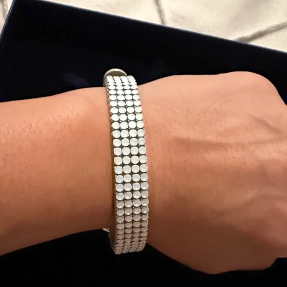 Swarovski Silver-Tone Crystal Bracelet